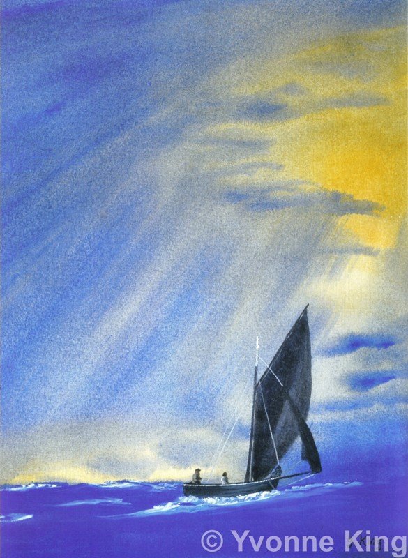 Sailing Fast on the Wind Print
