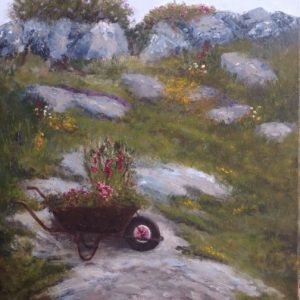 Retired Wheelbarrow by Yvonne King