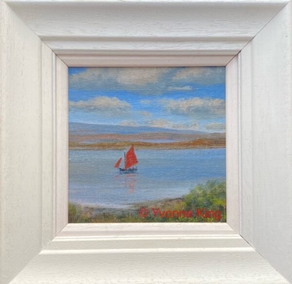 SailingInTheBay-YvonneKing-6x6-ArtistsAcrylicOnCanvasPanel-Framed